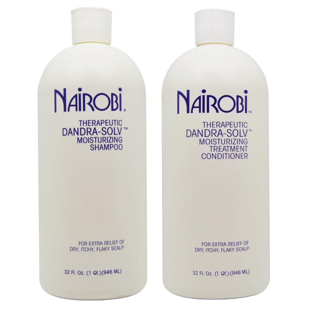 Nairobi Dandra-Solv Moisturizing Shampoo & Conditioner 32Oz Duo "Set" : Beauty & Personal Care