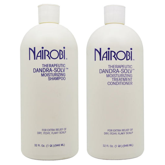 Nairobi Dandra-Solv Moisturizing Shampoo & Conditioner 32Oz Duo "Set" : Beauty & Personal Care