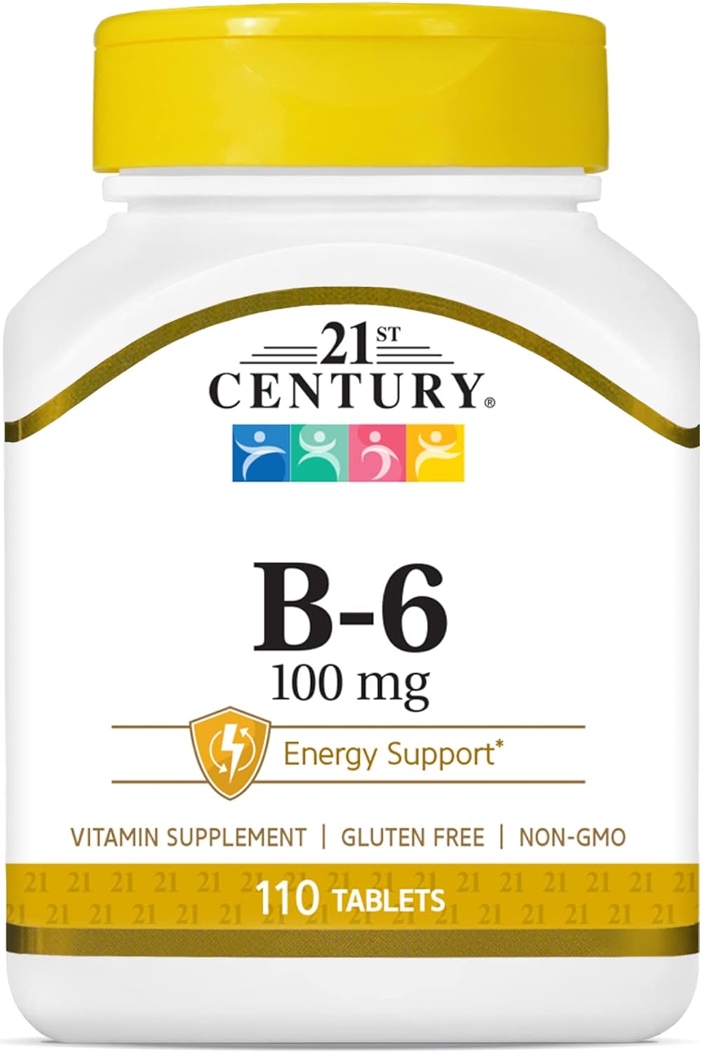 21St Century B-6 100 Mg Tablets, 110 Count (Pack Of 2)