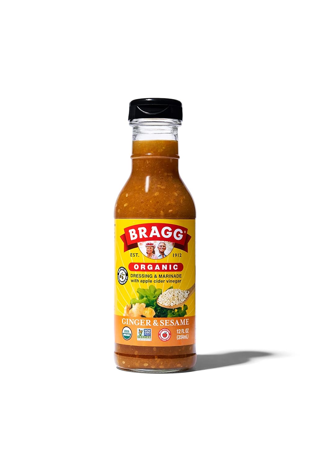 Bragg Organic Salad Dressing And Marinade, 12 Oz (Ginger & Sesame)