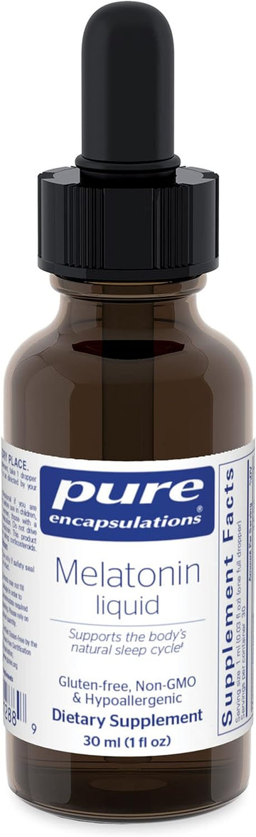 Pure Encapsulations Melatonin Liquid | Hypoallergenic Supplement Supports The Body'S Natural Sleep Cycle | 1 Fl. Oz