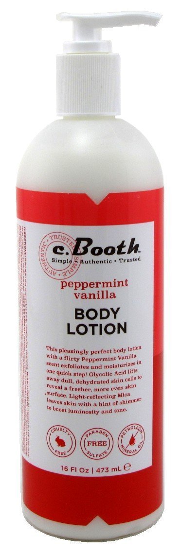 C.Booth Peppermint Vanilla Body Lotion, 16 Fluid Ounce : Beauty & Personal Care