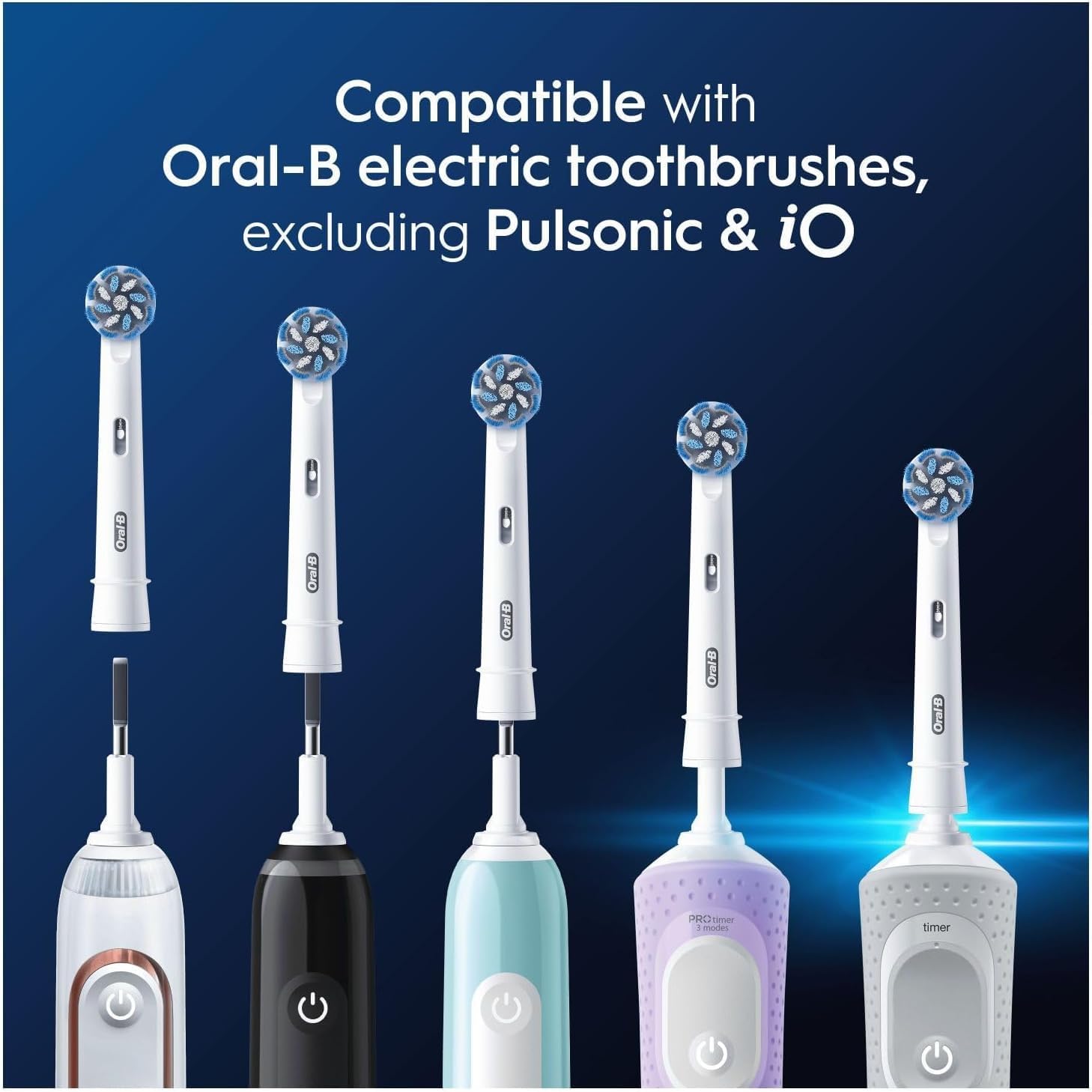 Oral-B Sensitive Clean Toothbrush Head, Pack of 4 Counts, 22 g : Amazon.co.uk: Health & Personal Care