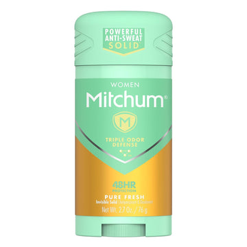 Mitchum Women Stick Solid Antiperspirant Deodorant, Pure Fresh, 2.7 Ounce (Pack Of 1)