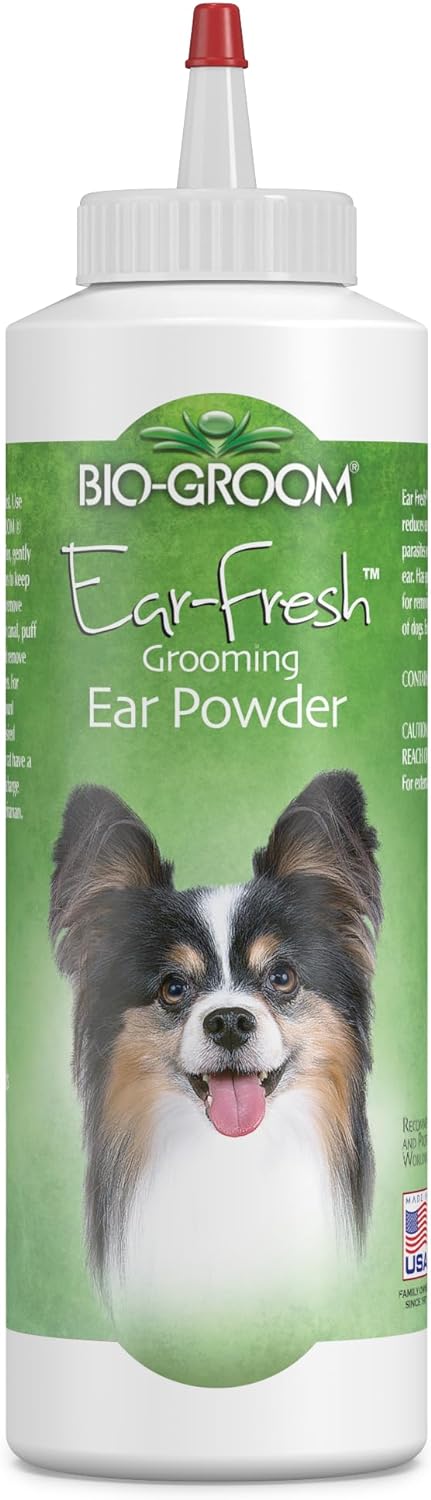 Bio-Groom Ear-Fresh Dog Grooming Ear Powder – Cat & Dog Ear Cleaner, Dog Bathing Supplies, Puppy Wash, Cruelty-Free, Made in USA, Ear Powder for Dogs – 85 g 1-Pack : Pet Ear Care Supplies : Pet Supplies