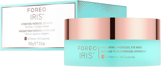 Foreo Iris Under Eye Gel Patches - Dark Circles Treatment Women & Men - Eye Patches Skincare - Hydrating Gel Mask - Collagen - Vitamin C & Vitamin E - 60 Pcs