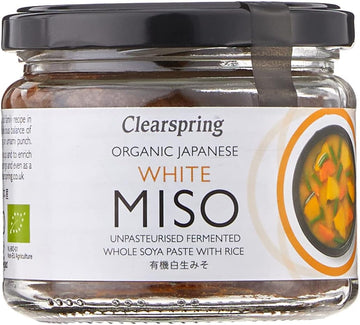Clearspring Organic Japanese White Unpasteurised Miso Jar, 270G