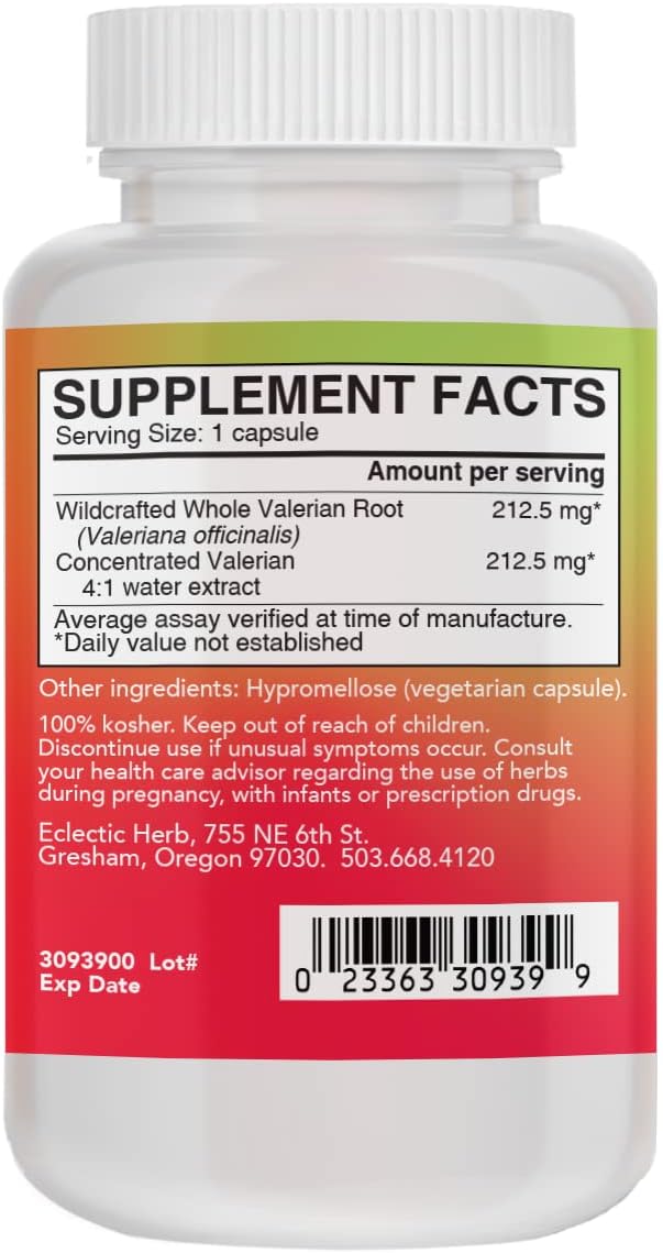 Eclectic Institute Valerian Spp Fd 90 : Health & Household