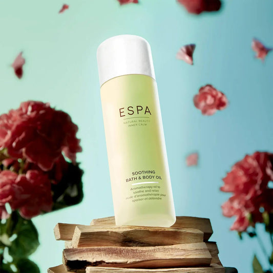 Espa | Soothing Bath And Body Oil | 100Ml | Myrrh, Rose Geranium & Frankincense | Menopause-Friendly