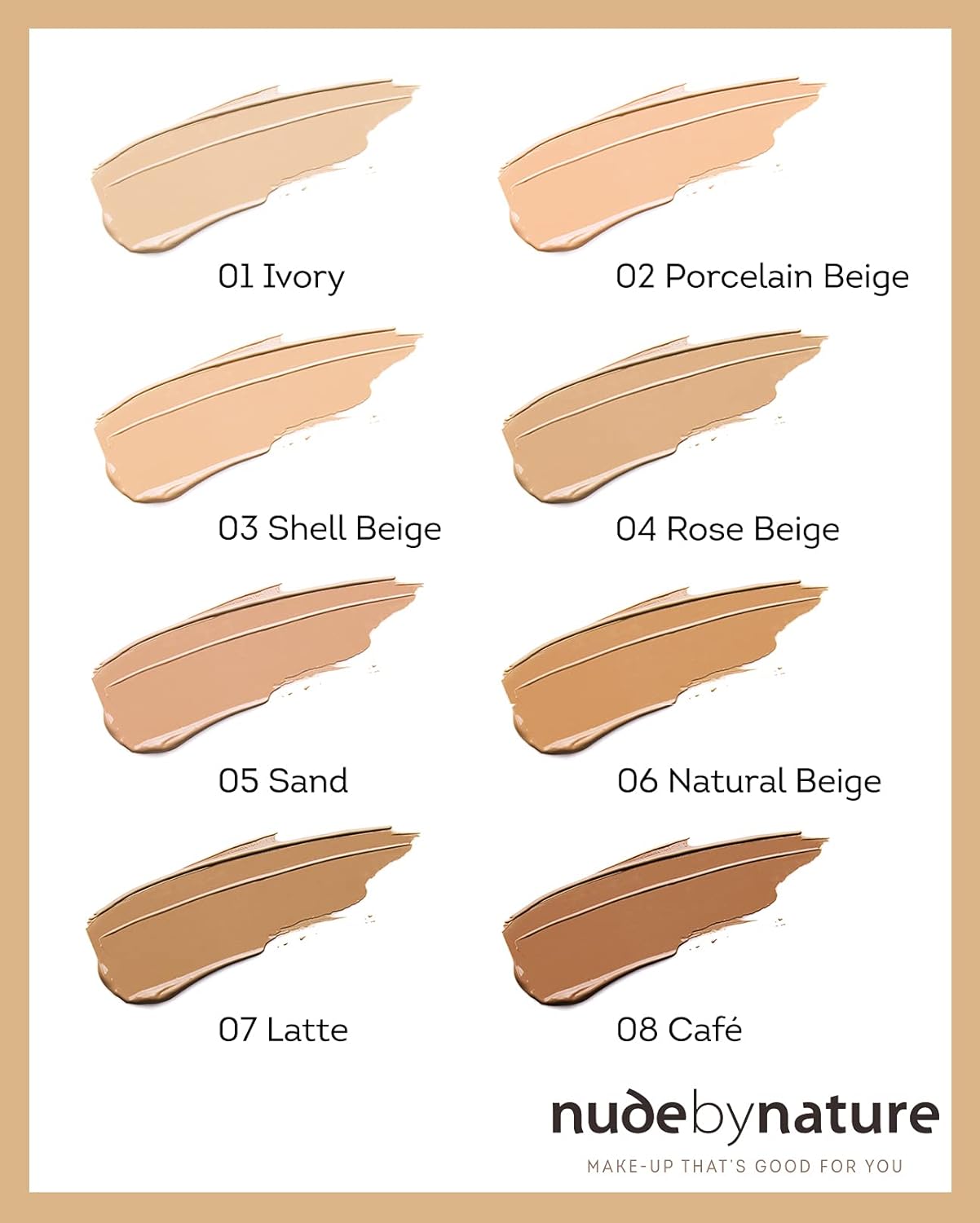 Nude By Nature Perfecting Concealer With Moisturising Ingredients, 02 Porcelain Beige