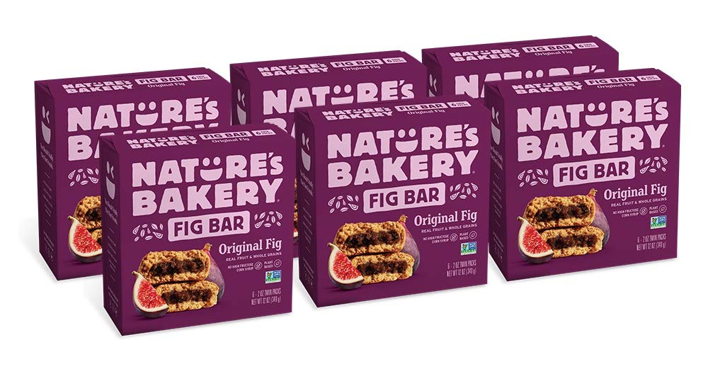 Nature’S Bakery Whole Wheat Fig Bars, Original Fig, Real Fruit, Vegan, Non-Gmo, Snack Bar, 6 Boxes With 6 Twin Packs (36 Twin Packs)