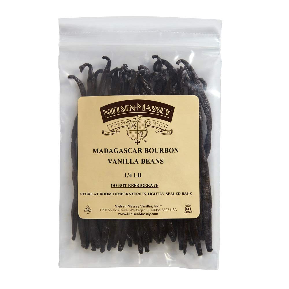 Nielsen-Massey Madagascar Bourbon Vanilla Beans For Baking And Cooking, 1/4 Lb Bag