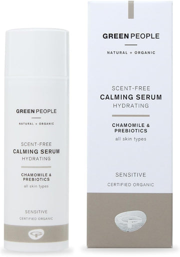 Green People Scent Free Face & Neck Serum - Suitable For Sensitive Skin - Organic, Cruelty Free & Vegan, 50Ml