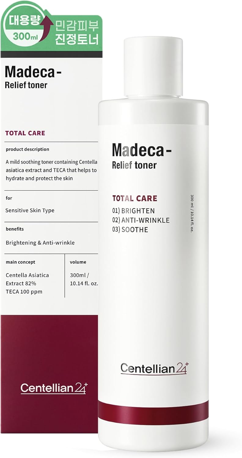 Valentines Day Gifts Centellian 24 Relief Toner (10.14 Fl Oz) Korean Wrinkle Facial Toner For Soothing With Teca, Centella Asiatica, Allantoin, Feverfew & Bergamot Leaf By Dongkook Pharmaceutical