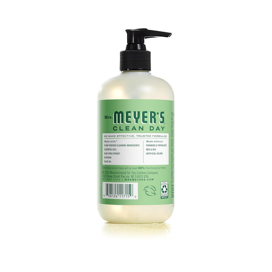 Mrs. Meyer'S Clean Day Liquid Hand Soap, Cruelty Free And Biodegradable Hand Wash Formula Made With Essential Oils, Cucumber Scent, 12.5 Ounce Bottle