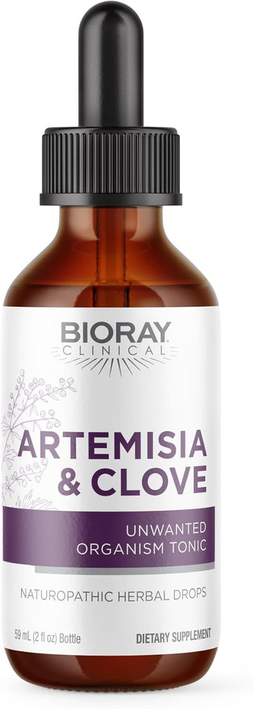 Bioray Professional Artemisia & Clove - 2 Fl Oz - Unwanted Organism Removal With Medicinal Mushrooms - Non-Gmo, Vegetarian, Gluten Free