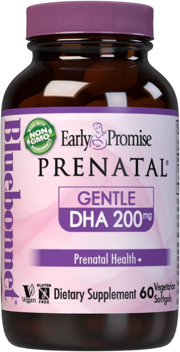 BlueBonnet Early Promise Prenatal Gentle DHA 200 mg Vegetable Capsules, 60 Count ('743715001794)