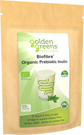 Golden Greens Organic Prebiotic Inulin Fibre, 250G