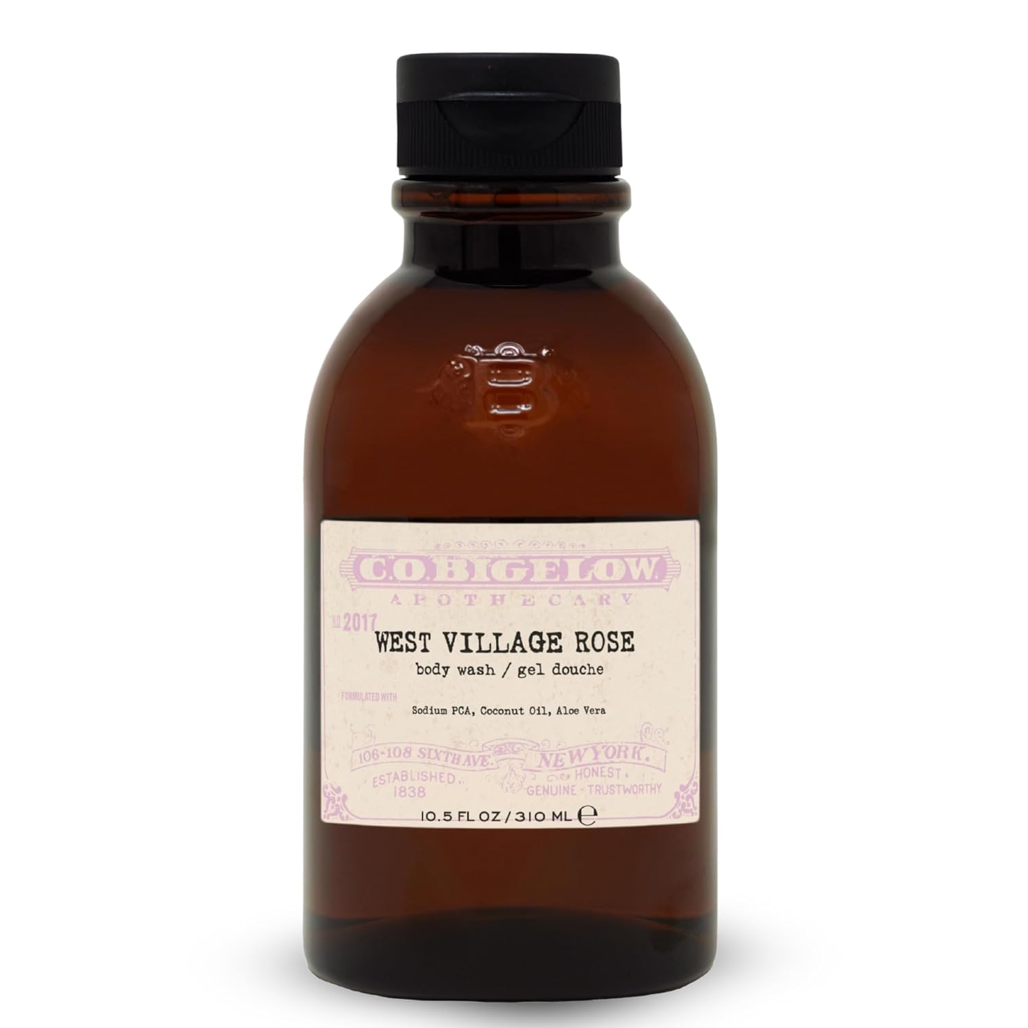 C.O. Bigelow Iconic Collection Musk Body Wash, With Sodium Pca, Coconut Oil, Aloe Vera, 10.5 Fl Oz