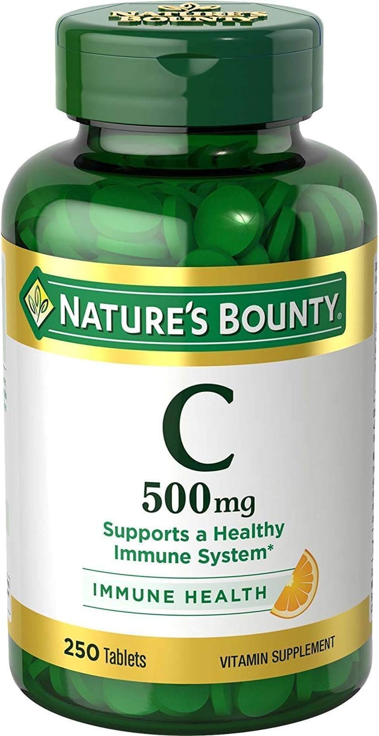 Nature'S Bounty Pure Vitamin C 500 Mg Tablets 250 Tablets (Pack Of 3)