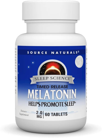 Source Naturals Melatonin, Helps Promote Sleep*, 2 Mg - 60 Tablets