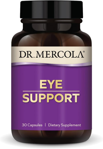 Dr. Mercola Eye Support, 30 Servings (30 Capsules), Dietary Supplement, Supports Eye And Vision Health, Non-Gmo