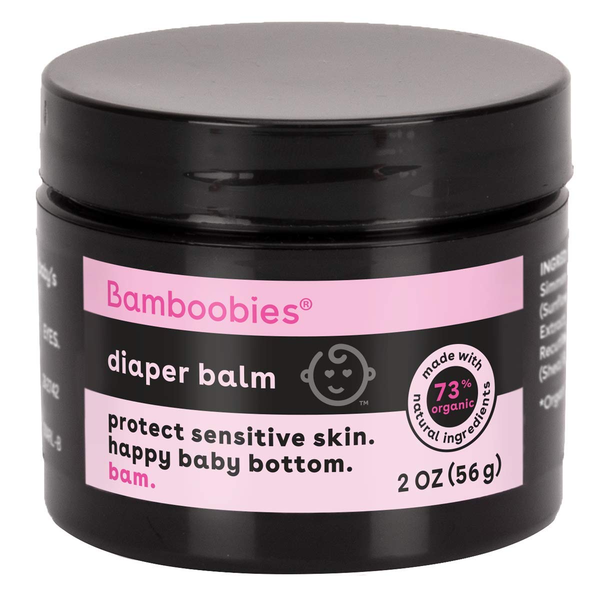 Bamboobies Organic Diaper Rash Cream, 2 Oz, No Lanolin, Parabens, Petroleum, Phthalates or Synthetic Fragrances, White, Made in the USA