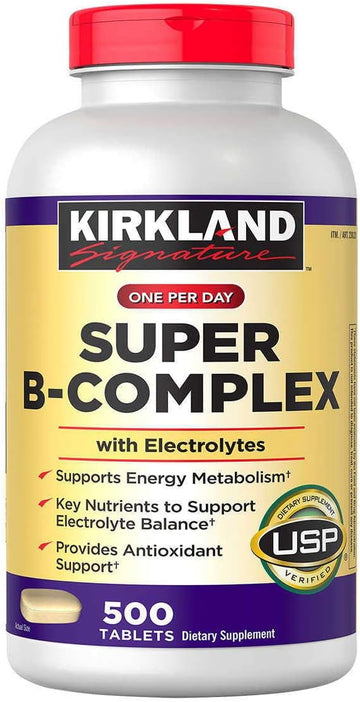 Kirkland Signature One Per Day Super B-Complex With Electrolytes,500 Tablets