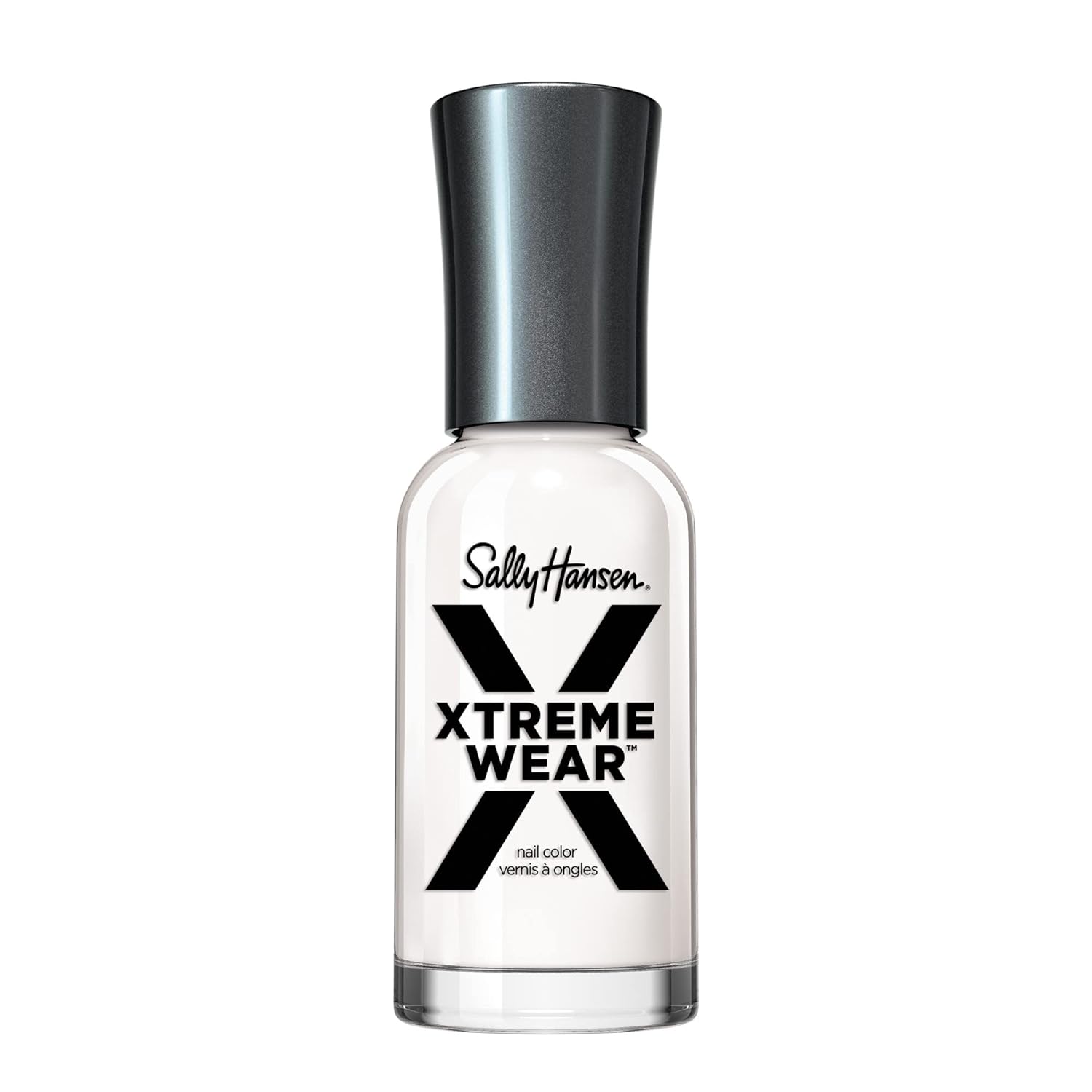 Sally Hansen Xtreme Wear Nail Polish, Streak-Free, Shiny Finish, Long-Lasting Nail Color, White On, 0.4 Fl Oz (Pack Of 1)