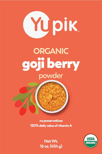 Yupik Organic Goji Powder, 1 lb, Non-GMO, Vegan, Gluten-Free, Pack of 1