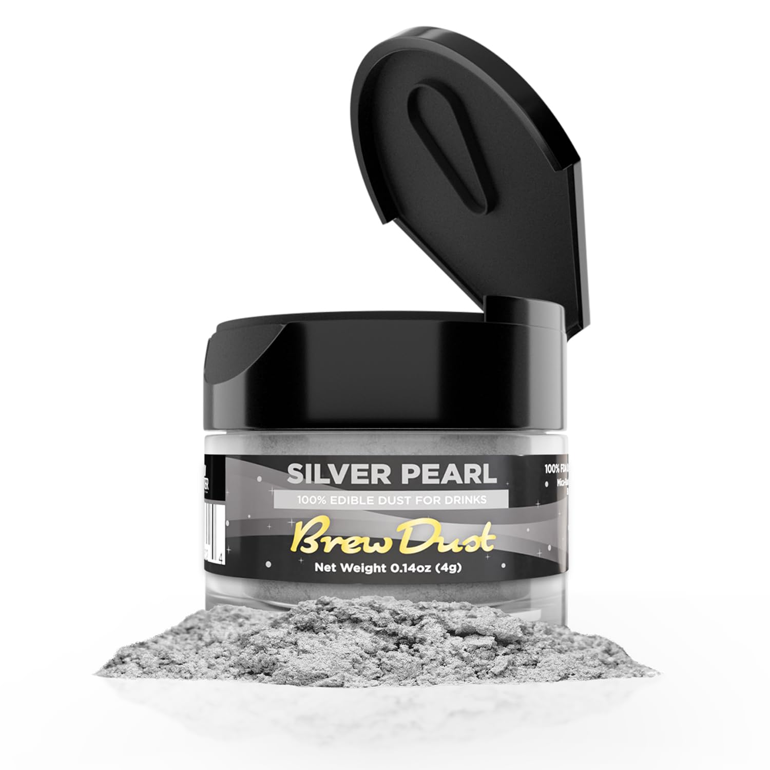 Brew Glitter - Classic Blue Brew Dust (4G, 1X Shaker Jar) | Edible Glitter For Drinks, Cocktails, Beer, Garnish & Beverages!