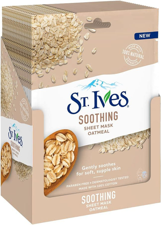 St Ives 23Ml Sheet Mask Soothing Oatmeal (Pack Of 6)