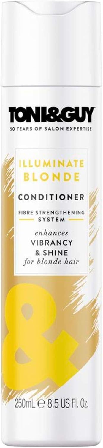 Toni & Guy Illuminate Blonde Conditioner To Enhance Shine For Coloured, Highlights And Natural Blonde Hair, 250Ml (Pack Of 2)