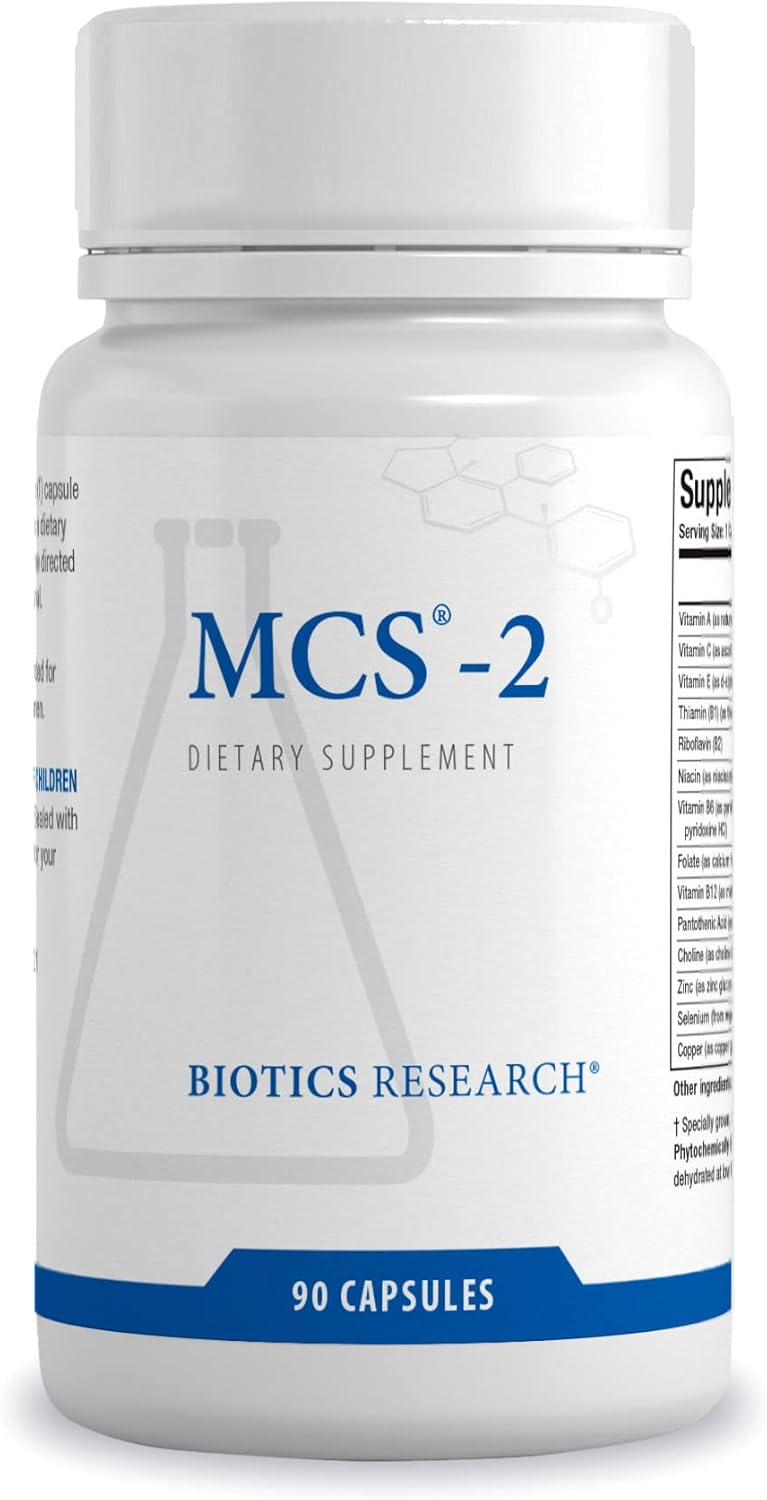 Biotics Research Mcs-2 Metabolic Clearing Support, Liver Health, Potent Antioxidant Formula, Milk Thistle, Red Clover, 90 Capsules