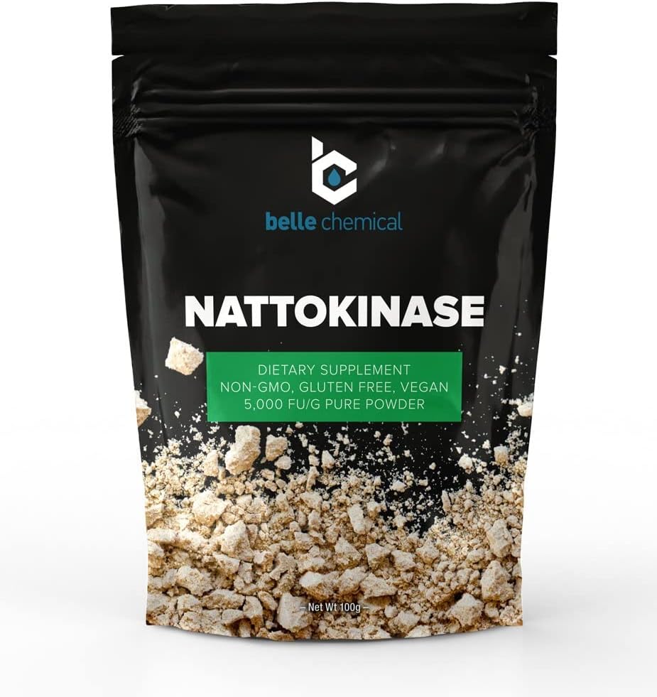 Pure Organic Nattokinase Powder - Non-Gmo, Gluten Free, Vegan Bulk (100 Grams) : Health & Household