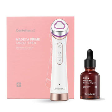 Centellian 24 Prime Facial Toning Device (Tangle Shot) - 2-In-1 Microcurrent + Pdrn Firming Boosting Ampoule (1.01Fl Oz) - Elasticity Boost With Pdrn & Collagen, Better Absorption, Korean Skin Care