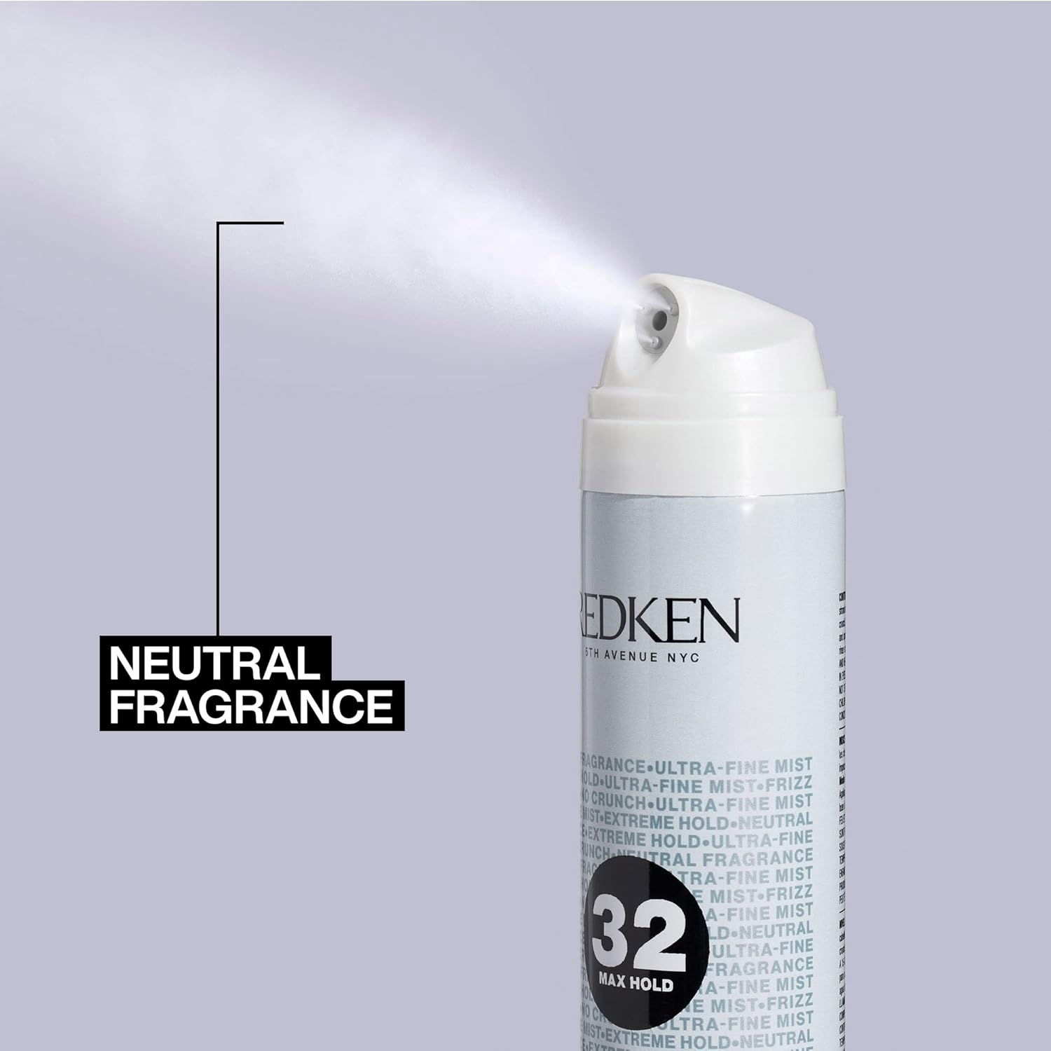 Redken Max Hold Neutral Hairspray 32 | Extreme Maximum High Hold Hairspray | Long-Lasting Lift & Frizz Control | For All Hair Types | Neutral Fragrance : Beauty & Personal Care