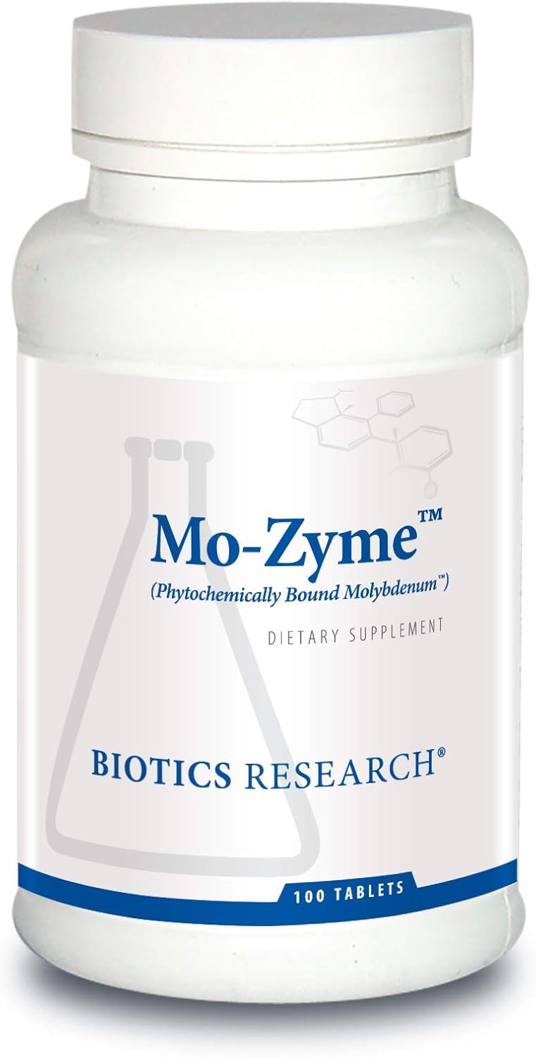 Biotics Research Mo-Zyme Molybdenum 50 Micrograms, Liver Support, Detoxification, Essential Trace Element, Healthy Metabolism, Antioxidant Support 100 Tablets