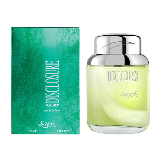 Sapil Disclosure Perfume For Men - Long-Lasting Dubai Cologne 3.4 Oz (100 Ml) - Woody Spicy Arabic Fragrance For Everyday Wear - Enticing Men'S Fragrance From Dubai