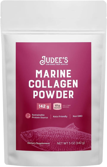 Judee's Marine Collagen Powder 5 oz - Add to Protein Shakes and Coffee - Just One Ingredient and Sustainable Protein Source - Gluten-Free and Nut-Free - Keto-Friendly and Non-GMO