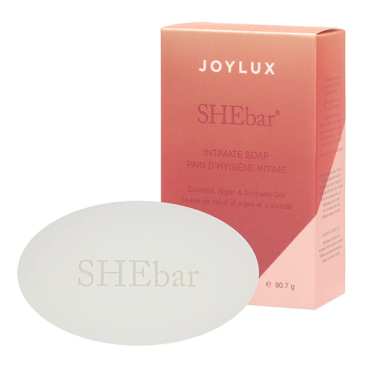 SHEbar, Feminine Cleansing Bar, Yoni Bar, pH-Balanced Formula, Clean & Gentle Ingredients, Velvety Texture, Light Mandarin Scent, Rich in Essential Oils (3.2oz)