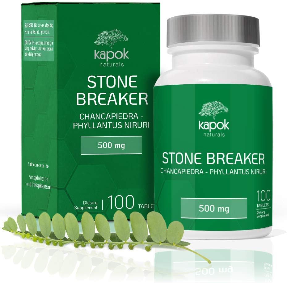 Kapok Naturals - Stone Breaker Chanca Piedra 500Mg Tablets - Kidney Stone Breaker & Gallstone Dissolver - Chanca Piedra Stone Breaker (100 Pills Per Bottle)