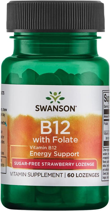 Swanson Vitamin B-12 With Folic Acid 60 Tabs