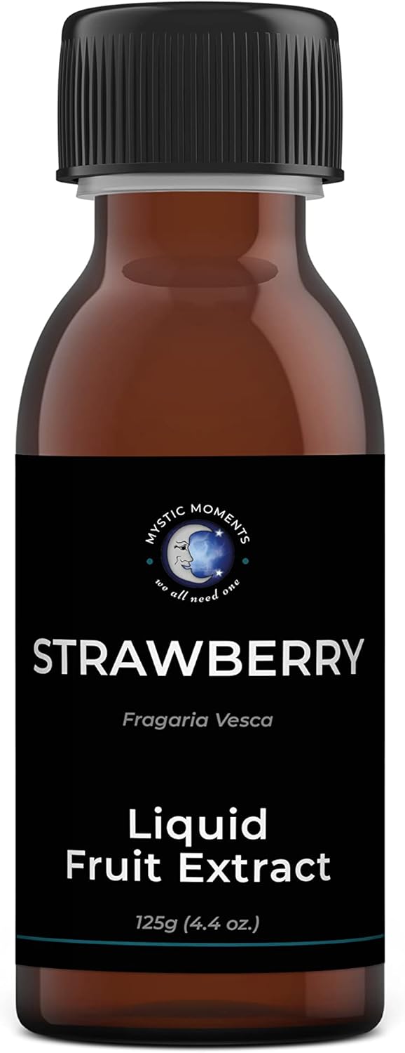 Mystic Moments | Strawberry - Liquid Fruit Extract 125G | Perfect For Skin Care, Creams, Lotions And Diy Beauty Products Vegan Gmo Free