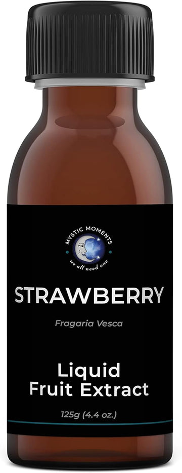 Mystic Moments | Strawberry - Liquid Fruit Extract 125G | Perfect For Skin Care, Creams, Lotions And Diy Beauty Products Vegan Gmo Free
