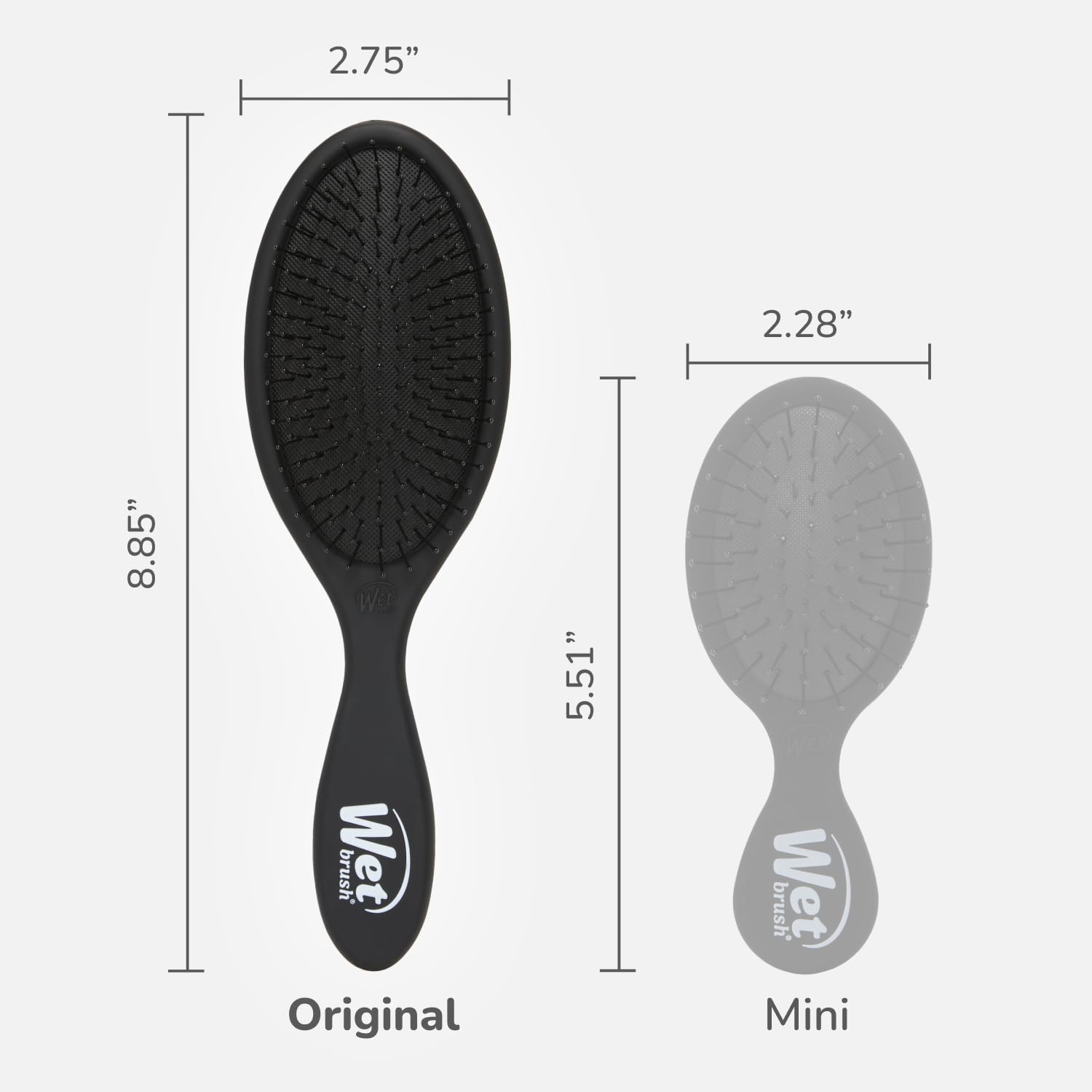 Wet Brush Original Detangler Hair Brush, Black Frost - Ultra-Soft Intelliflex Bristles - Detangling Brush Glides Through Tangles For All Hair Types (Wet Dry & Damaged Hair) - Women & Men : Beauty & Personal Care
