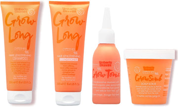 Umberto Giannini Grow Long - The Full Longer Hair Collection - Shampoo, Conditioner, Scrub & Tonic. Vegan & Cruelty Free Styling Kit For Thin Hair And Hair Loss