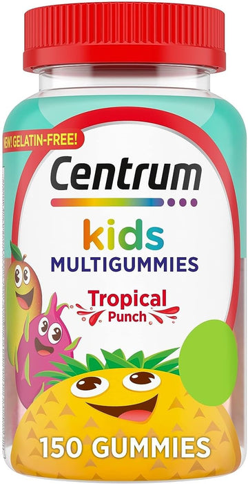 Centrum Kids Multivitamin Gummies, Tropical Punch Avor Made With Natural Avors, 150 Count, 150 Day Supply (Pack Of 1)
