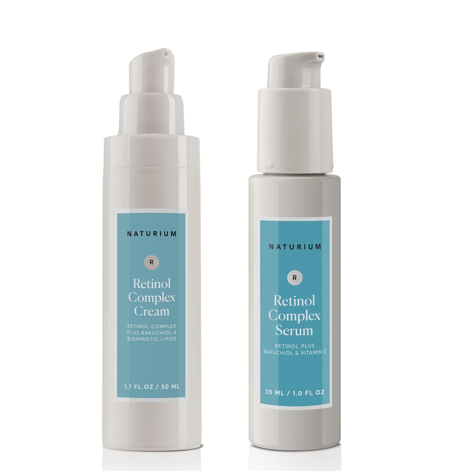 Naturium Retinol Power Duo, Retinol Complex Serum & Retinol Complex Cream, Anti-Wrinkle & Hydrating Skin Treatment