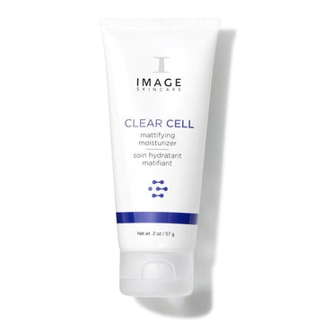 Image Skincare, Clear Cell Mattifying Moisturizer, Facial Lotion Hydrates Oily Prone Skin, Removes Excess Shine, 2 Oz